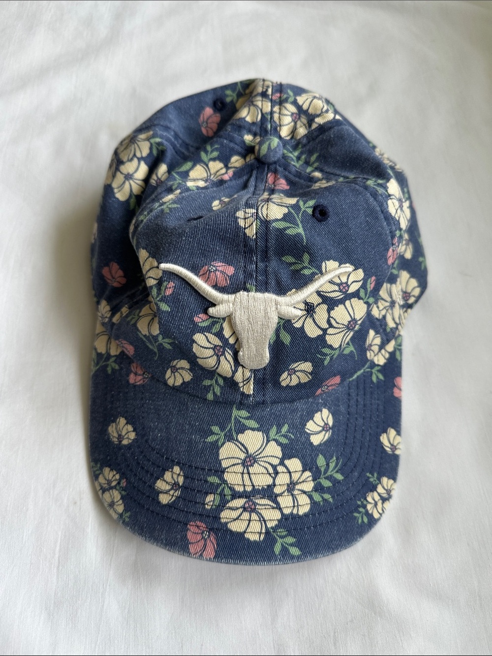 Women’s Floral Blue Texas Longhorn Baseball Cap